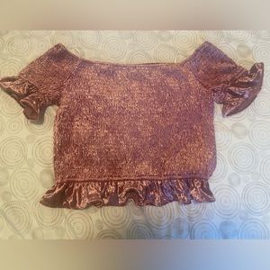 Crop top , feels like velvet